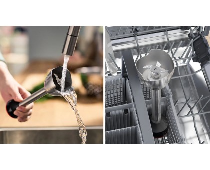 Блендер Bosch MSM4B670 погружной, 1000Вт, изм-тель, венчик, черный Блендер Bosch MSM4B670 погружной, 1000Вт, изм-тель, венчик, черный