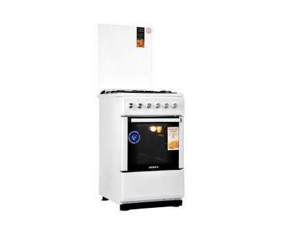 Плита ARDESTO FSC-F5060AW комбі, 52л, 50x60см, чавун, підсвічування, форсунки LPG (підключення газового балона), білий