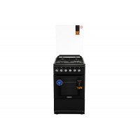Плита ARDESTO FSC-F5060PB комбі, 52л, 50x60см, конвекція, чавун, підсвічування, форсунки LPG (підключення газового балона), чорний