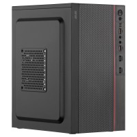 Корпус 2E 2E-TMX03 TeamX TMX03 з БЖ 2E 2E-TMX03 ATX400W, 2xUSB2.0, 1x80мм, VGA 220мм, mATX, чорний