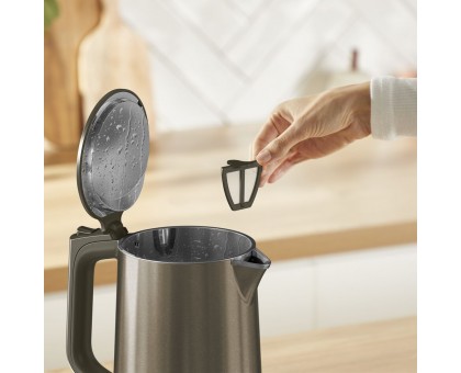 Электрочайник Tefal KI871FE0 Majestuo 1.7л, с двойными стенками, 6 темп.реж, сенс. управл., бронзовый