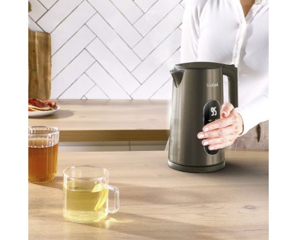 Электрочайник Tefal KI871FE0 Majestuo 1.7л, с двойными стенками, 6 темп.реж, сенс. управл., бронзовый