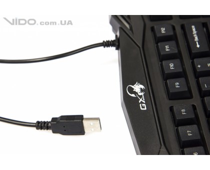 Клавіатура мембранна Genius 31310475104 Scorpion K-220, 104key, USB-A,  чорний