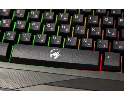 Клавіатура мембранна Genius 31310475104 Scorpion K-220, 104key, USB-A,  чорний