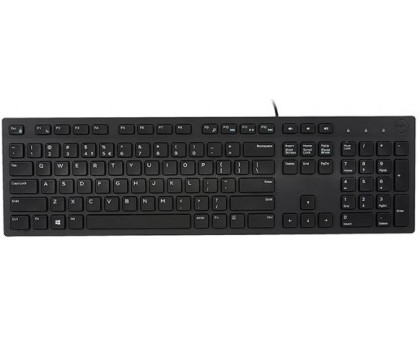 Клавiатура Dell 580-AHHE Multimedia Keyboard-KB216 Ukrainian (QWERTY) - Black