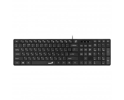 Комплект клавіатура та миша Genius 31330007407 SlimStar C-126, EN/UKR/RU, чорний