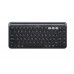 Клавіатура мембранна 2E 2E-KS250WBK_UA KS250 84key, WL/BT, EN/UK, чорно-сірий