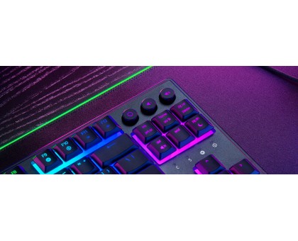 Клавіатура механічна Razer RZ03-04881800-R371 Ornata V3 TKL 84key, Mecha-Membrane Switch, USB-A, EN/UK, RGB, чорний