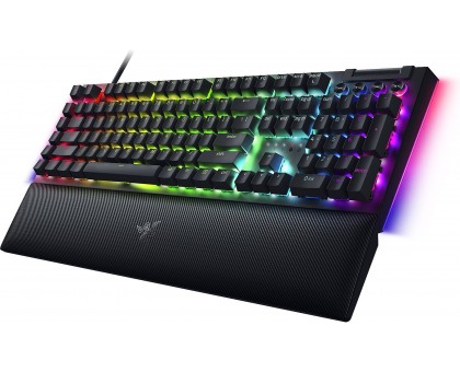 Клавіатура механічна Razer RZ03-04692500-R3R1 BlackWidow V4, 114key, Yellow Switch, USB-A, EN/RU, RGB, чорний