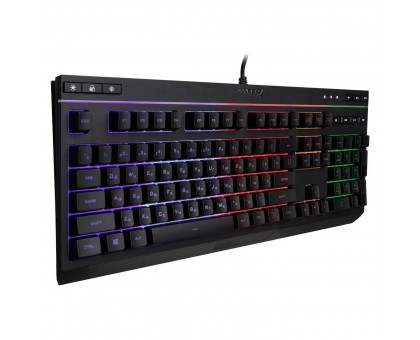 Клавіатура мембранна HyperX 4P4F5AA Alloy Core 114key, USB-A, EN/UK, RGB, чорний