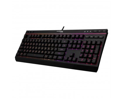 Клавіатура мембранна HyperX 4P4F5AA Alloy Core 114key, USB-A, EN/UK, RGB, чорний