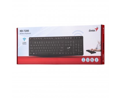 Клавіатура мембранна Genius 31320002406 KB-7200, 104key, WL, EN/UKR, чорний