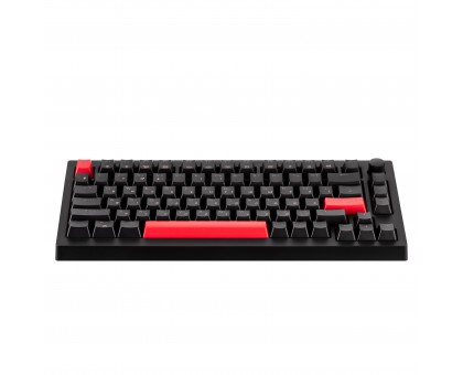 Клавіатура механічна Lemokey X4-A3-UA  X4 84Key, Keychron Brown, USB-A, QMK/VIA, EN/UKR, Red led, чорний