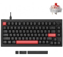 Клавіатура механічна Lemokey X4-A1-UA  X4 84Key, Keychron Red, USB-A, QMK/VIA, EN/UKR, Red led, чорний