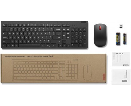 Комплект клавиатура и мышь Lenovo 4X31N50709 Essential Wireless Keyboard and Mouse Combo Gen2 Ukraine