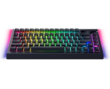 Клавіатура механічна Razer RZ03-05130100-R3M1 BlackWidow V4 Pro 75%, 81key, Mechanical Switches Gen-3, USB-A/WL/BT, EN, RGB, чорний