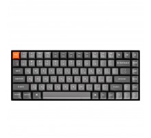 Клавіатура механічна Keychron K2M-A3-UA K2 Max 84Key, K Super Brown, WL/BT/USB-A, QMK, EN/UKR, White Led, чорний