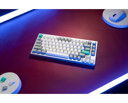 Клавиатура механическая Lemokey P1P-X3-UA  P1 Pro 84Key, Keychron Super Brown, WL/BT/USB-A, QMK/VIA, Hot-Swap, EN/UKR, RGB,  Knob, Space Silver