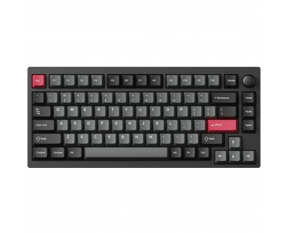 Клавиатура механическая Lemokey P1P-M1-UA  P1 Pro 84Key, Keychron Super Red, WL/BT/USB-A, QMK/VIA, Hot-Swap, EN/UKR, RGB,  Knob, Carbon Black