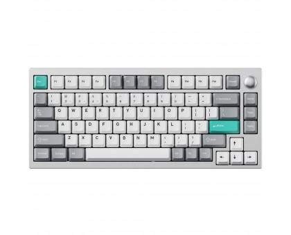 Клавіатура механічна Lemokey P1P-X1-UA  P1 Pro 84Key, Keychron Super Red, WL/BT/USB-A, QMK/VIA, Hot-Swap, EN/UKR, RGB,  Knob, Space Silver