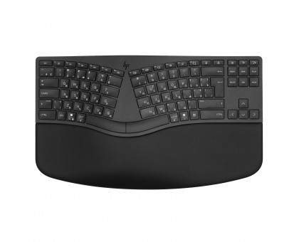 Клавіатура мембранна HP 7E755AA 960 BLK Ergonomic split-zone, 112key, BT, EN/UK, чорний