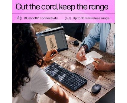 Клавіатура мембранна HP 7N7B8AA 460 Multi-Device key, BT, EN/UK, чорний