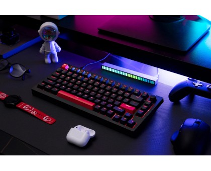 Клавіатура механічна Lemokey X4-H3-UA X4 84Key, Keychron Brown, USB-A, QMK/VIA, Hot-Swap, EN/UKR, RGB, чорний