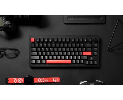Клавіатура механічна Lemokey X4-H3-UA X4 84Key, Keychron Brown, USB-A, QMK/VIA, Hot-Swap, EN/UKR, RGB, чорний