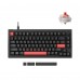 Клавіатура механічна Lemokey X4-H1-UA X4 84Key, Keychron Red, USB-A, QMK/VIA, Hot-Swap, EN/UKR, RGB, чорний