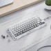 Клавіатура механічна GravaStar GSK1_GWHT Mercury K1 80keys, GravaStar GSK1_GWHT x Kailh Cheery Pink, EN/UKR, BT/WL/USB, білий
