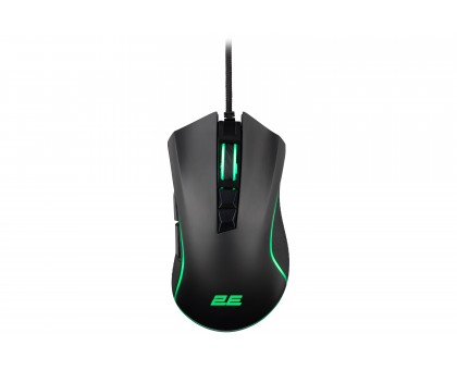 Мышь 2E GAMING MG340, RGB, USB-A, чёрный