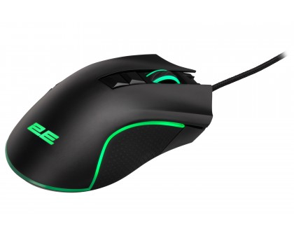 Мышь 2E GAMING MG340, RGB, USB-A, чёрный
