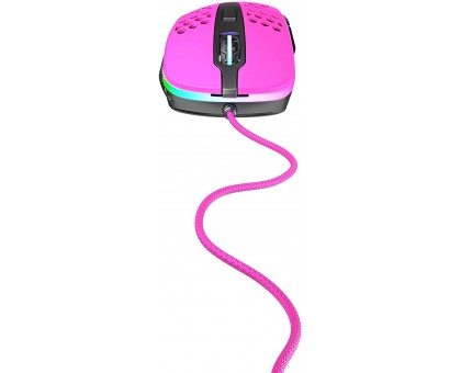 Миша Xtrfy M4, USB-A, RGB, рожевий