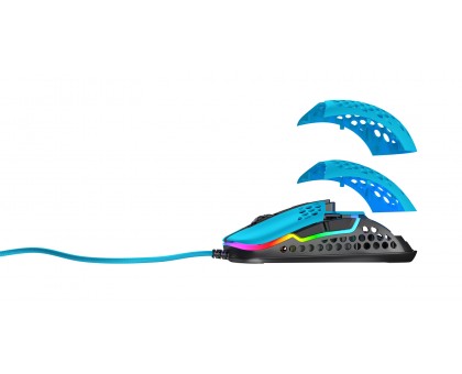 Мышь Xtrfy M42, USB-A, RGB, Miami Blue