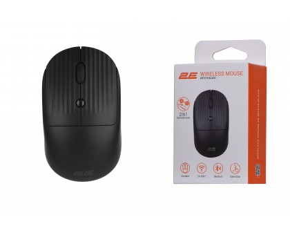 Миша 2E 2E-MF218WBK MF218 Silent, WL/BT, чорний