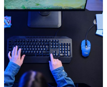 Мышь Trust 25067_TRUST GXT 109 FELOX, RGB, USB-A, Синій
