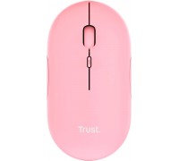 Мышь Trust 24125_TRUST Puck Rechargeable,  Ultra-Thin,  BT/WL,  Silent, Рожевий