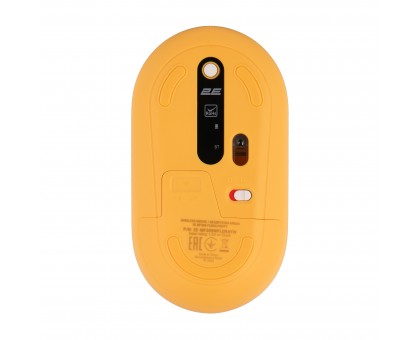 Мышь 2E 2E-MF300WFLORAYW MF300 FLORA:POPPY Silent WL BT, жёлтый