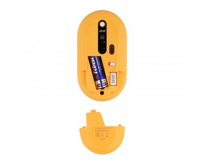 Мышь 2E 2E-MF300WPETSYW MF300 PETS:CATS&DOGS  Silent WL BT, жёлтый