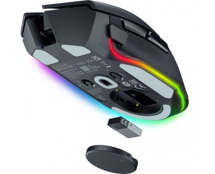 Мышь Razer RZ01-05240100-R3G1 Basilisk V3 Pro 35K, RGB, USB-A/WL/BT, чёрный