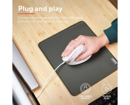 Миша Trust 25397_TRUST Bayo 2 Ergonomic, USB-A, біла