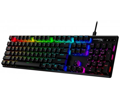Клавіатура механічна HyperX 639N3AA Alloy Origins PBT 104key, Red, USB-A, EN/UA, RGB, чорний