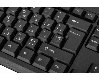 Клавіатура мембранна 2E 2E-KS108UB_UA KS108 104key, USB-A, EN/UK, чорний