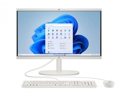 Комп'ютер персональний моноблок HP C31F4EA All-in-One 21,5" FHD VA AG, Intel i3-N300, 8GB, F512GB, UMA, WiFi, кл+м, 2р, DOS, білий