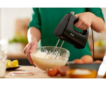 Міксер Philips HR3705/10 ручний Daily Collection 300Вт, насадки-2, турборежим, чорний