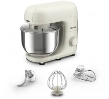 Міксер Tefal QB160138 планетарний Bake Essential 800Вт, насадки-3, чаша-нерж., метал, 4.8л, білий