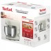 Миксер Tefal QB160138 планетарный Bake Essential 800Вт, насадки-3, чаша-нерж., металл, 4.8л, белый