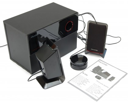 Акустична система MICROLAB M-200 2.1, 40W, mini-jack, чорний Акустична система MICROLAB M-200 2.1, 40W, mini-jack, чорний