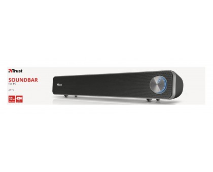 Акустична система Trust 22946_TRUST Arys Саундбар, USB/AUX, чорний Акустична система Trust 22946_TRUST Arys Саундбар, USB/AUX, чорний
