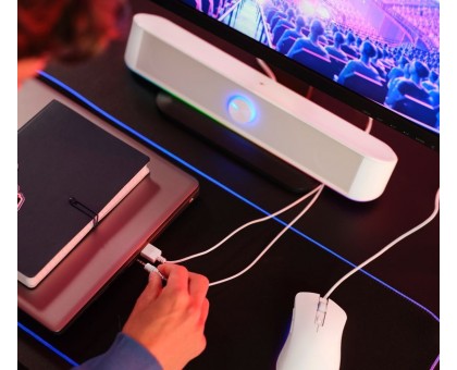 Акустична система Trust 25110_TRUST GXT 619 Thorne Саундбар, USB/AUX, RGB, білий Акустична система Trust 25110_TRUST GXT 619 Thorne Саундбар, USB/AUX, RGB, білий